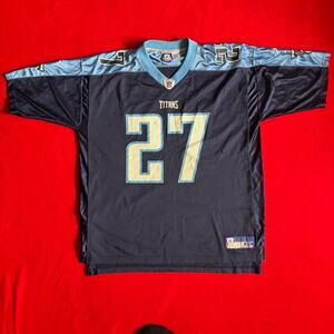 Reebok navy and blue Eddie George jersey